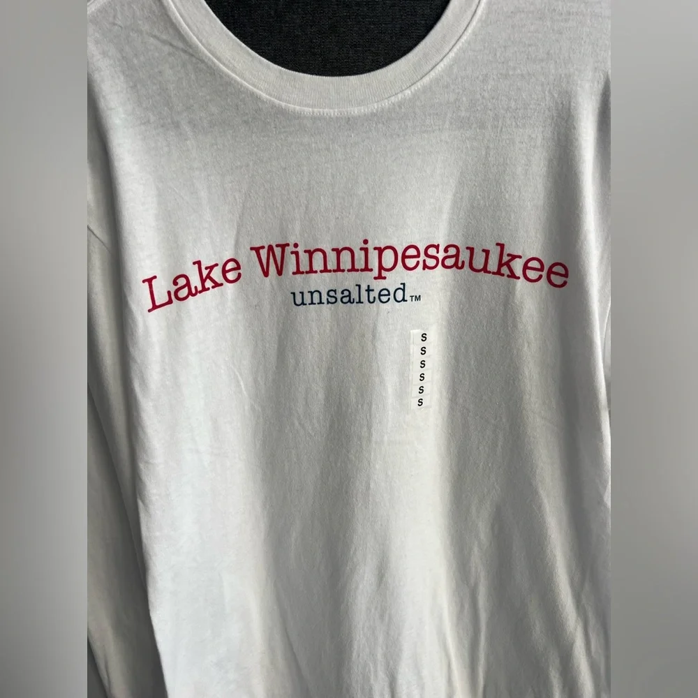 Lake Winnipesaukee  NWT mens LS white “Shark” unsalted cotton shirt - Picture 2 of 8